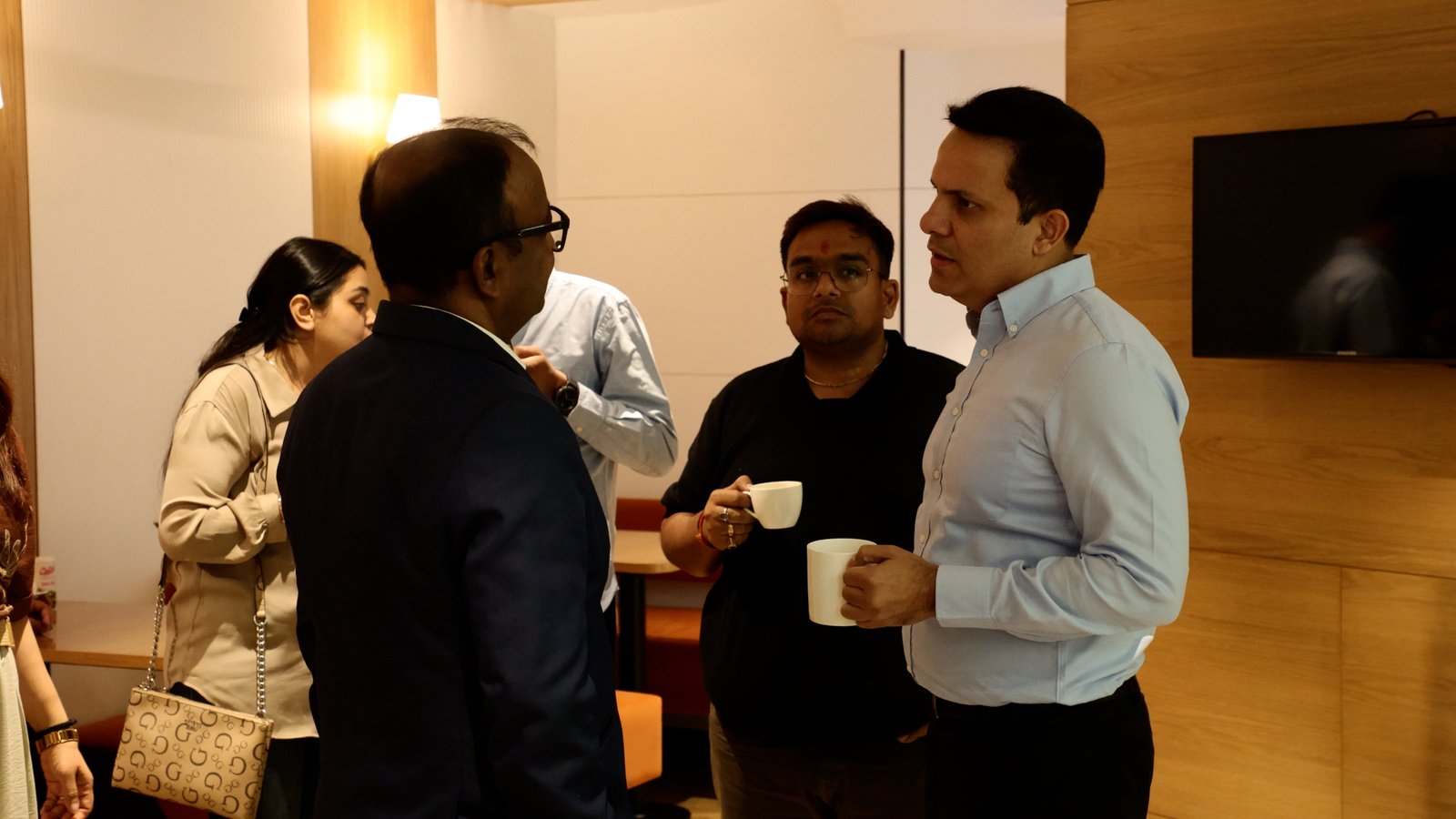 Rupak Aich speaking at event